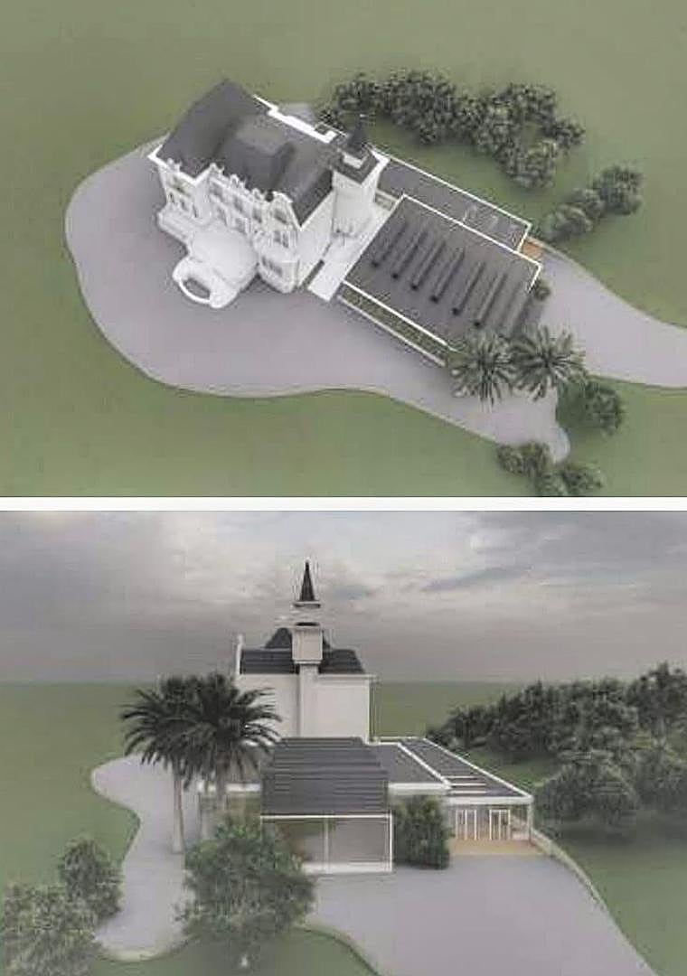 Imagen - Recreación de la pieza destinada a restaurante junto al edificio de Villa Concepción.