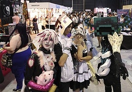 Sofía, Laro, Silvia y Enzo, procedentes de Cantabria, son asiduos a esta cita.