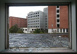 La vieja ciudad sanitaria, abandonada.