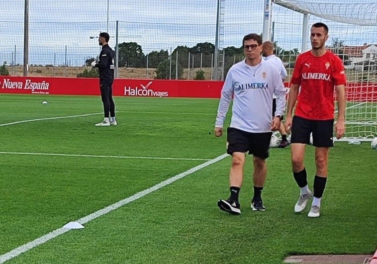 Dubasin dispara las alarmas tras retirarse del entrenamiento del Sporting