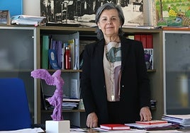 María Jesús Álvarez, en su despacho, en una entrevista concedido a EL COMERCIO por el Día de la Mujer.