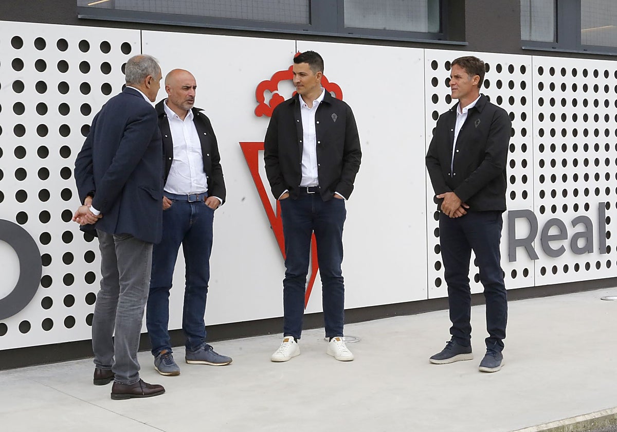 Emilio Gutiérrez y Felipe Vega-Arango, con Israel Villaseñor y Joaquín.