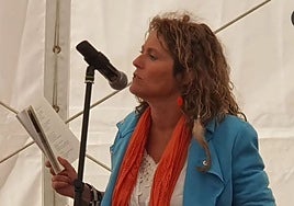 Gema Bravo, poeta del Alba en esta edición de las fiestas.