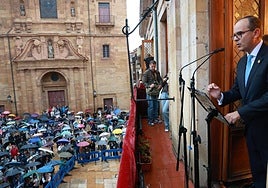 El pregón da el pistoletazo de salida a las fiestas de San Mateo
