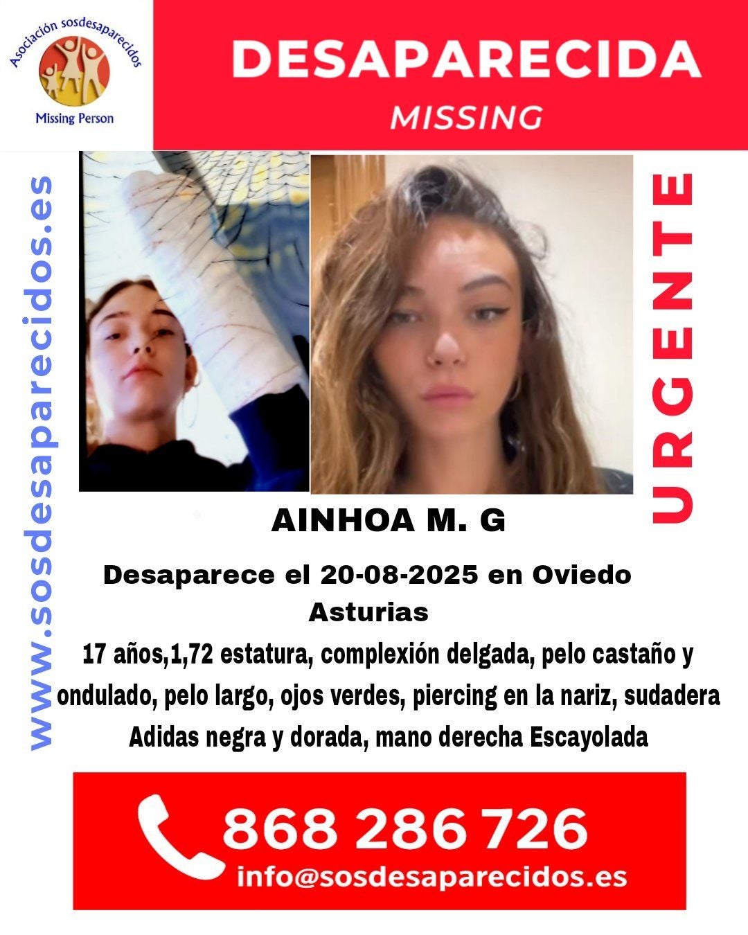Se busca a una joven desaparecida en Oviedo hace 20 días | El Comercio ...