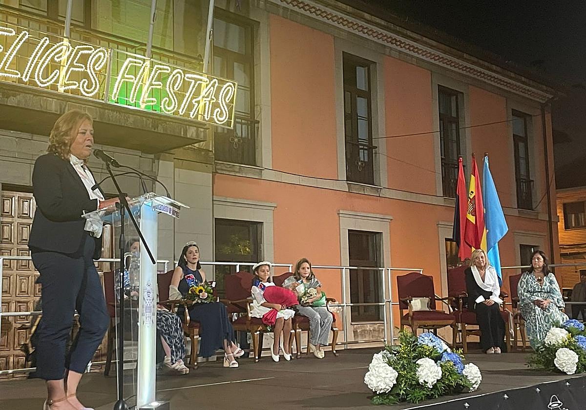 La pregonera, Bárbara Monte Donapetry, de las fiestas del Ecce Homo.