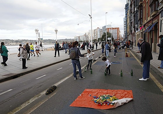 Actividades durante la Semana Alternativa de la Movilidad celebrada el año pasado en el Muro.