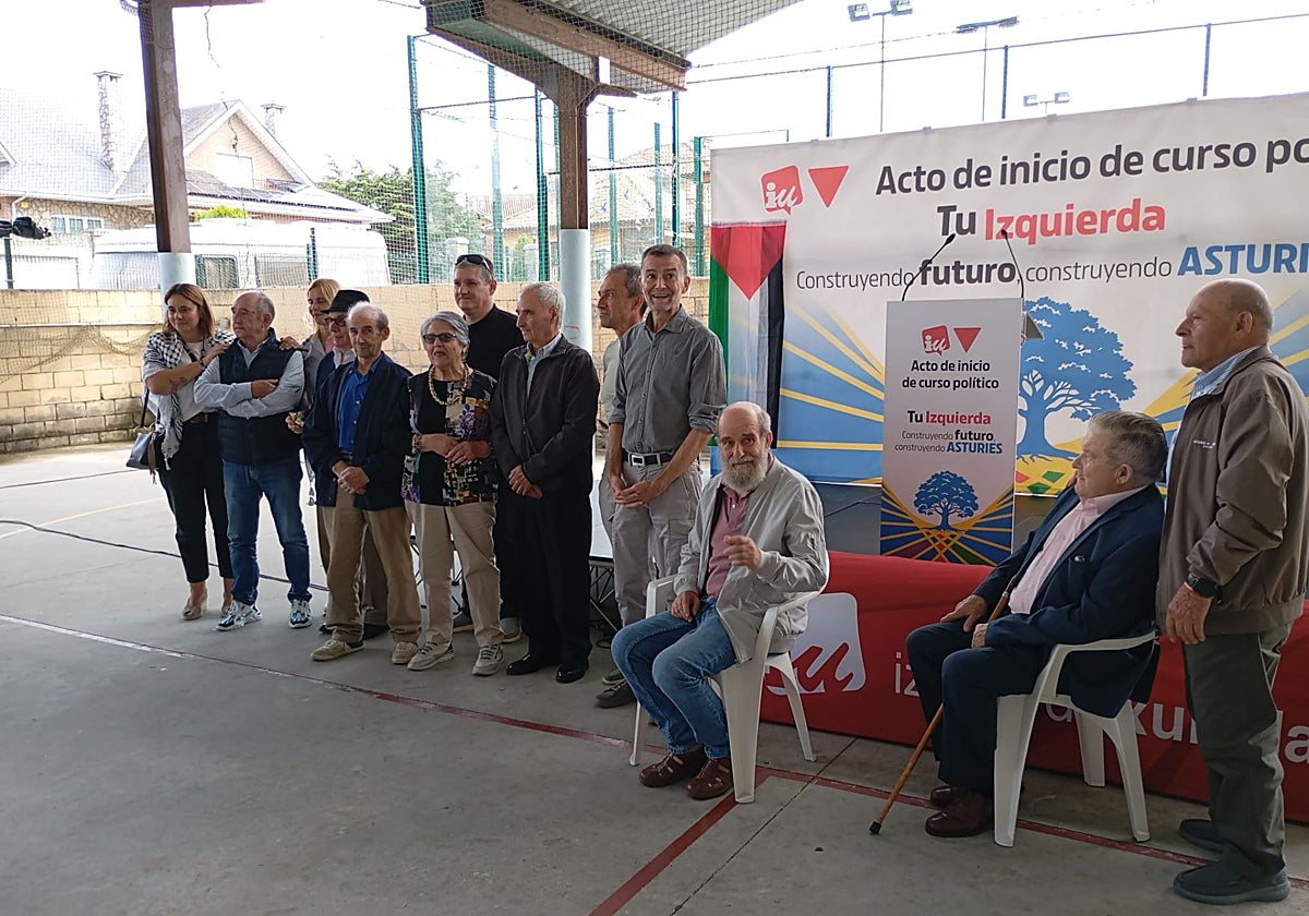 Acto de inicio del curso político de Izquierda Unida de Asturias, en Piedras Blancas (Castrillón).