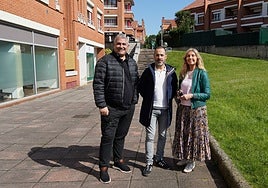 Tony Gómez, Ángel García y Alejandra Cuadriella.
