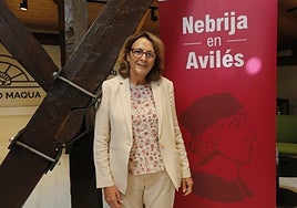 Pilar Alcover, directora de los Institutos Nebrija del Español, ayer, en Maqua.