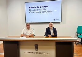 Alejandro Suárez y Gaspar Llamazares.