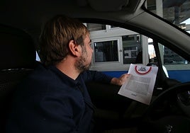 Daniel Ripa, en una imagen de archivo, en el peaje del Huerna.