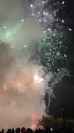 Así se vieron los Fuegos de San Mateo en Oviedo