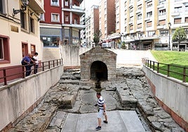 Estado actual de la fuente de Foncalada.