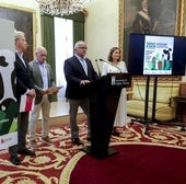 Álvaro Alonso, Secretario General en Cámara de Comercio de Gijón; Abel Junquera, edil de Atención Ciudadana; José Emilio, presidente de ASCON y Begoña López, directora general de Desarrollo Rural e Industrias Agrarias.
