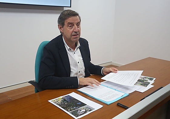 Carlos Fernández Llaneza, en una rueda de prensa.