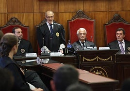 Gabriel Bernal, durante su discurso.