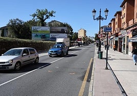 Marcas en el suelo tras el atropello en La Tenderina.