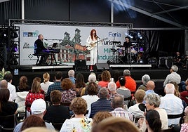 Marisa Valle Roso actuó el año pasado en la feria agroalimentaria, que esta edición también contará con actuaciones musicales en directo.