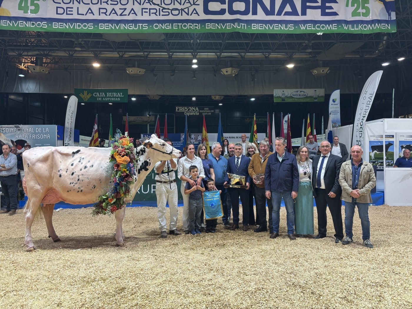 Gran Campeona. La vaca 'Happe Rosani' de Casa Venturo fue la ganadora.