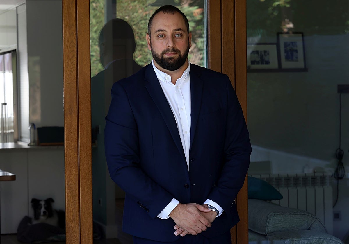 Virgilio García, CEO de Novaindef, en La Fresneda.