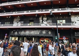 El entorno de Mestalla, horas antes de que se conociera el aplazamiento.