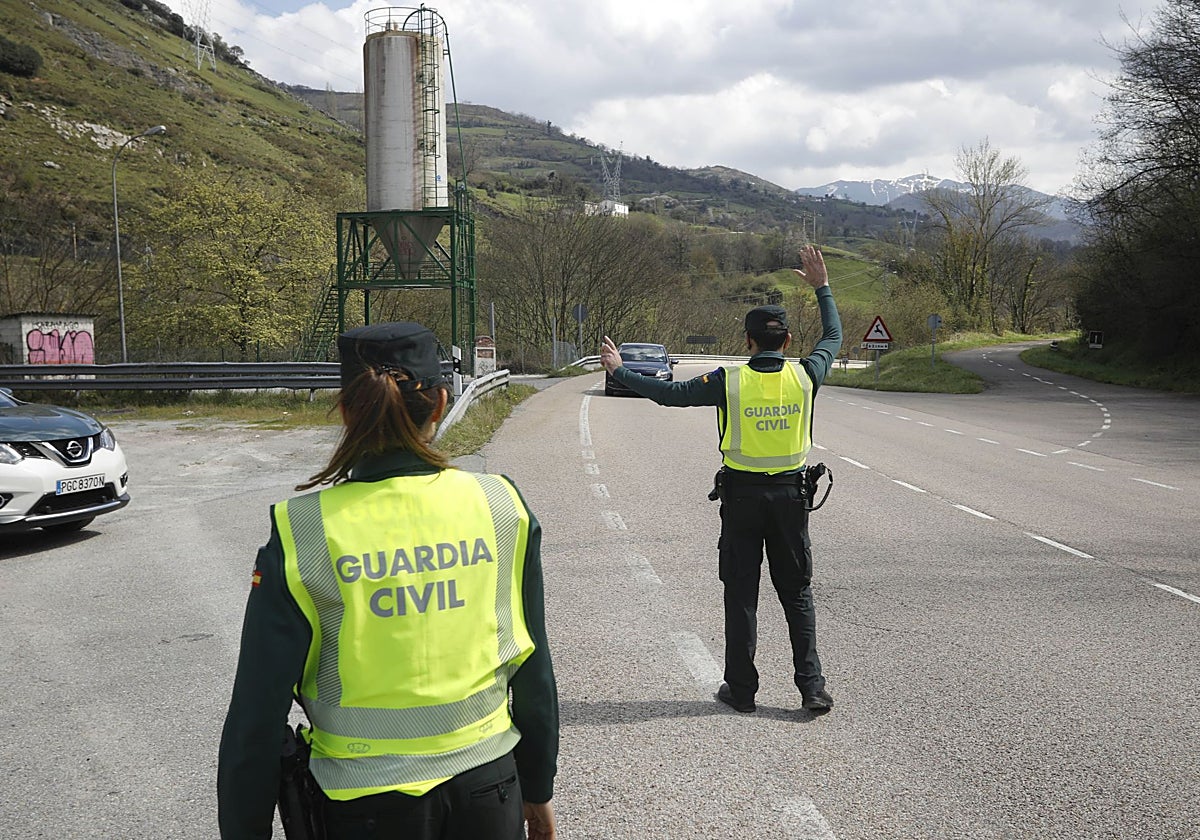 Intervención de la Guardia Civil.