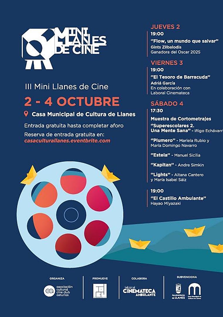 Imagen - Cartel promocional de III Mini Lllanes de Cine.