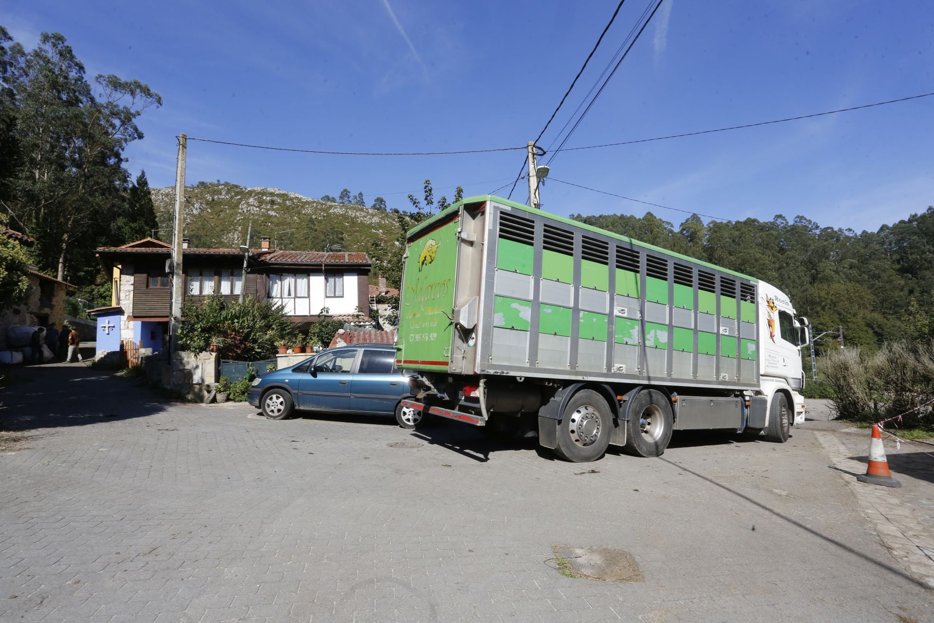 Requisan los animales del ganadero asesinado en Ribadesella, desatendidos por la viuda