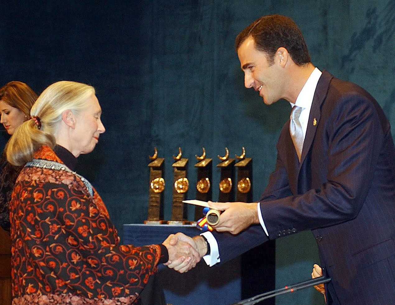 El paso de Jane Goodall por Asturias, en imágenes