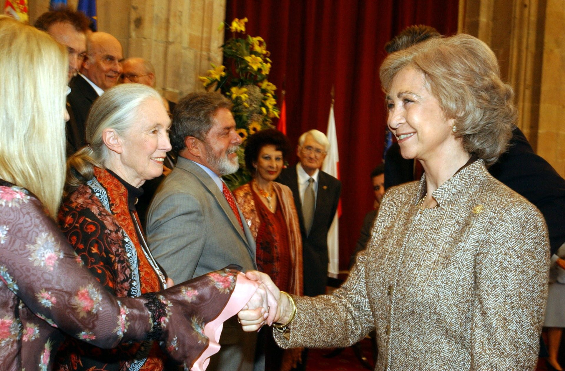 El paso de Jane Goodall por Asturias, en imágenes