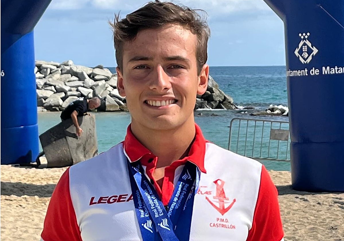 Diego Gutiérrez, con sus dos medallas en Mataró.