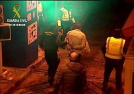 Detención de uno de los butroneros.