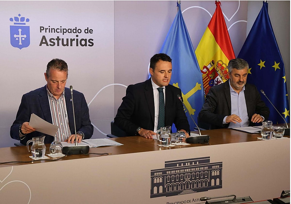 Marcelino Marcos Líndez, Guillermo Peláez y Alejandro Calvo.