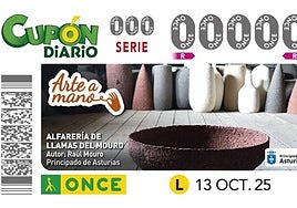 Así será el cupón de la ONCE del sorteo del 13 de octubre.