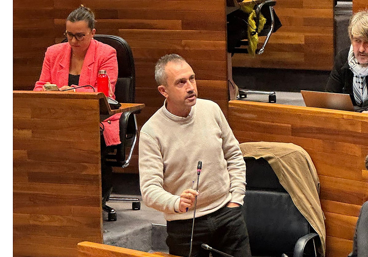 Ovidio Zapico, durante un momento de su intervención.