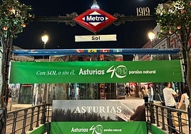 Asturias, hasta en el metro de Madrid