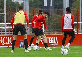 Entrenamiento del Sporting de este jueves 9 de octubre de 2025