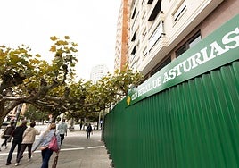 Futura oficina principal de Caja Rural de Asturias en Gijón.