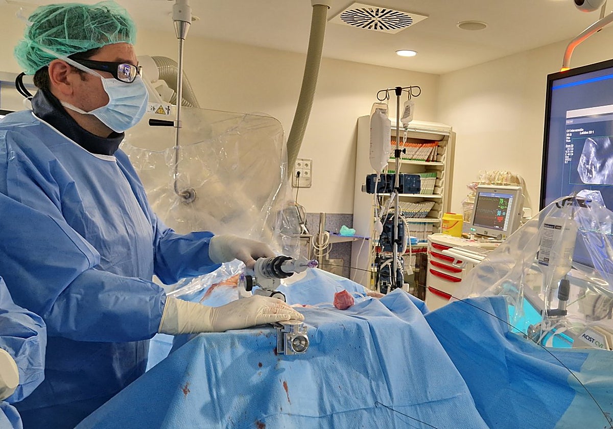 Un momento de la intervención.