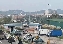 La Policía Local en las inmediaciones del Soccer World.