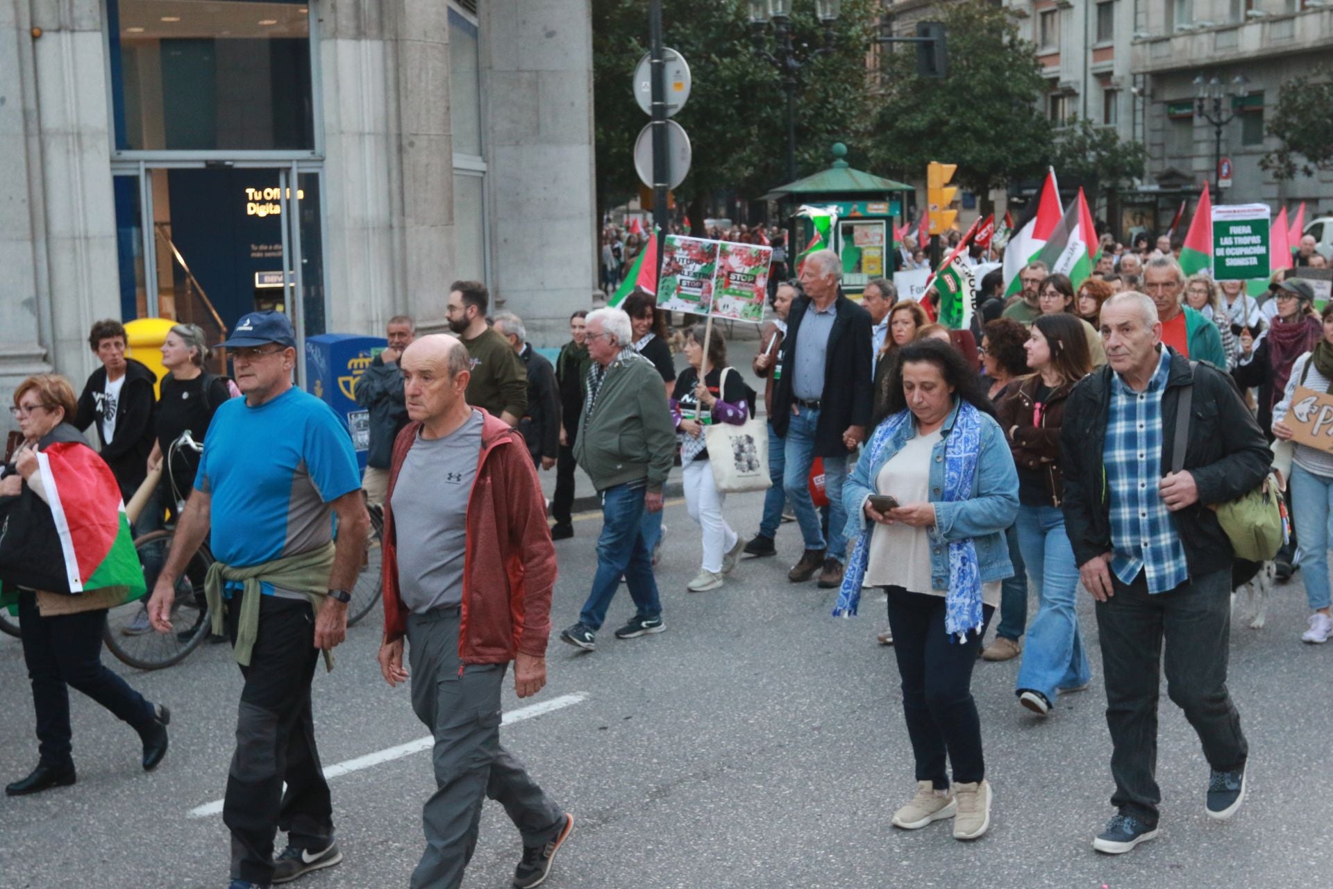 Manifestaciones en Asturias en defensa de Palestina