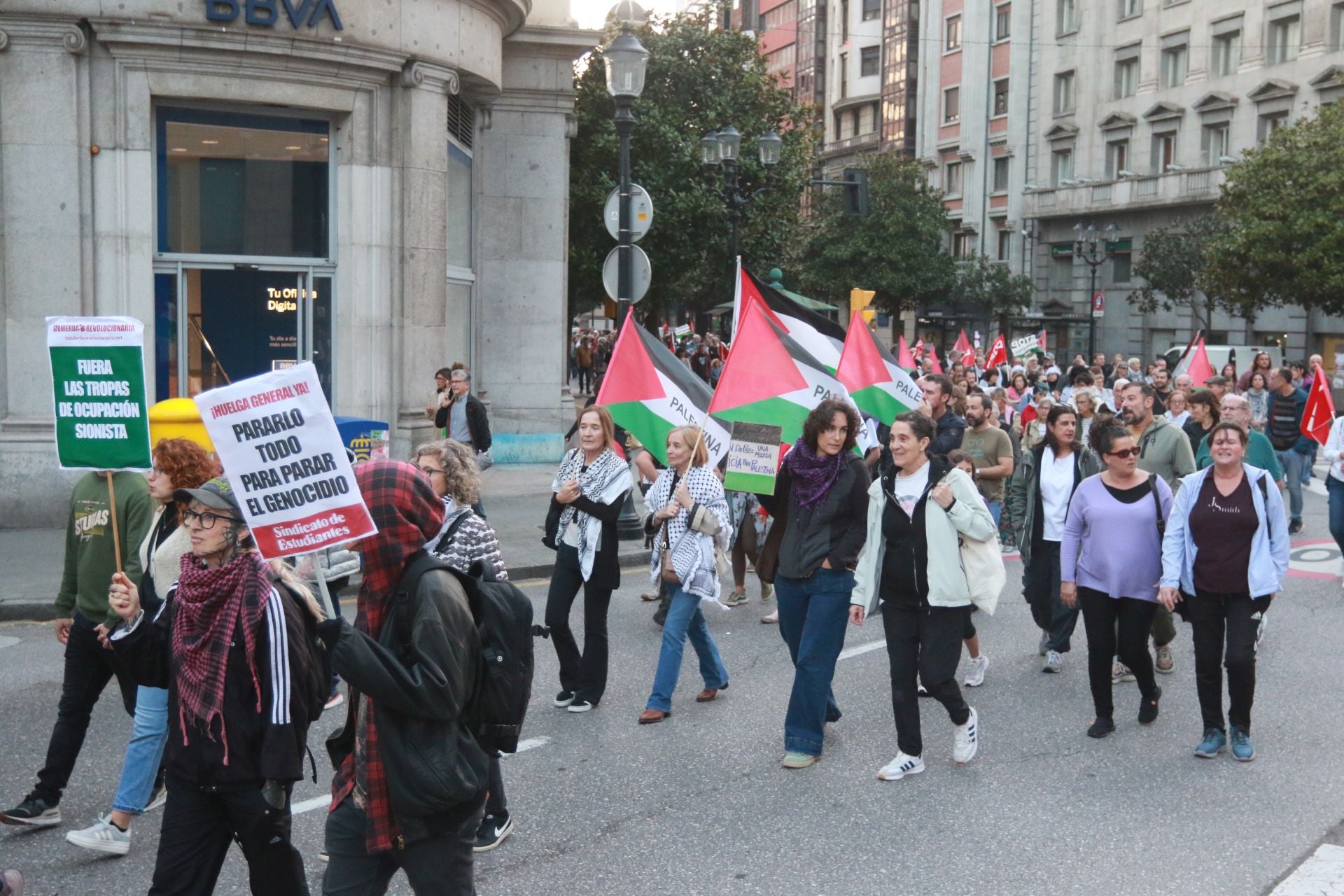 Manifestaciones en Asturias en defensa de Palestina