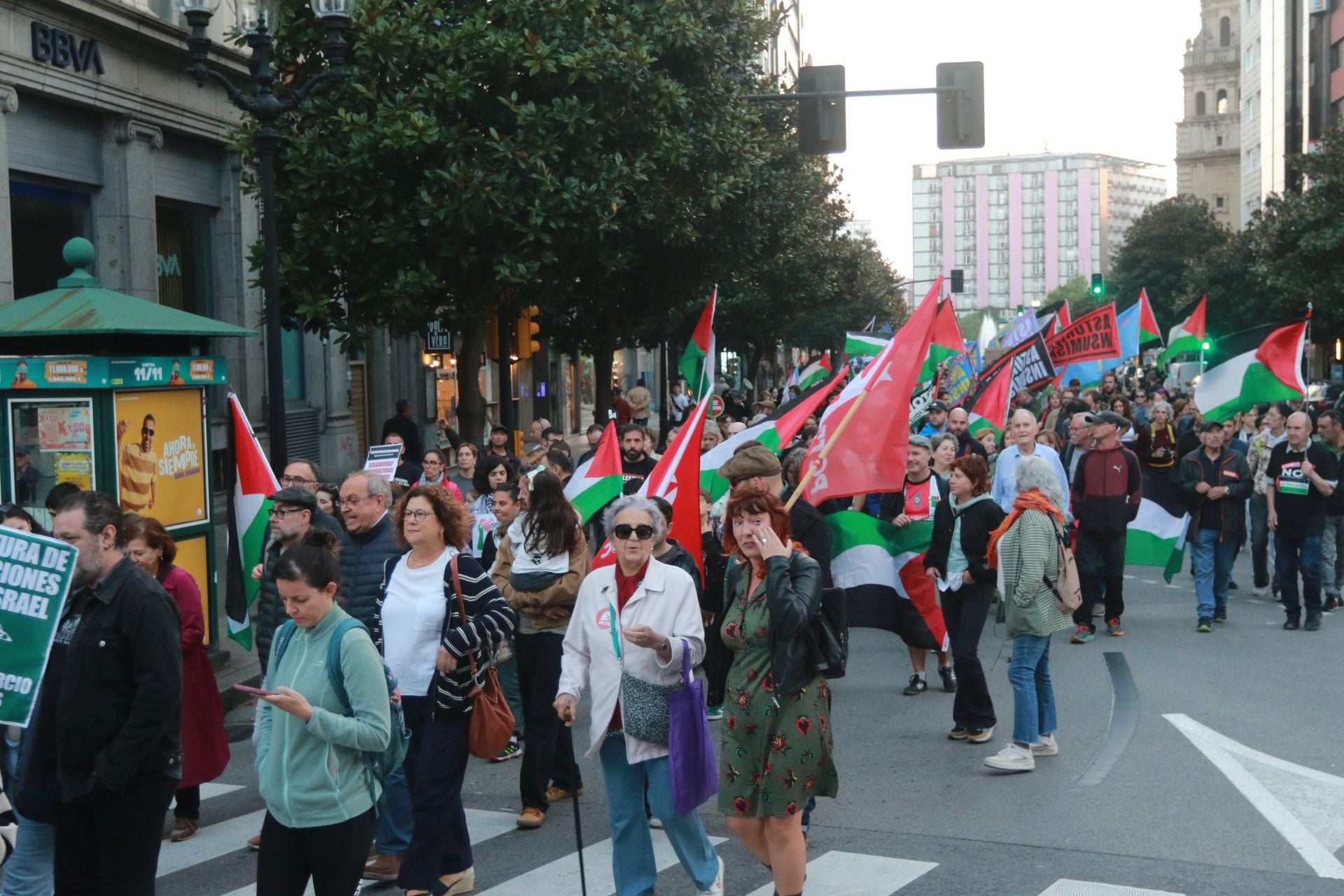 Manifestaciones en Asturias en defensa de Palestina