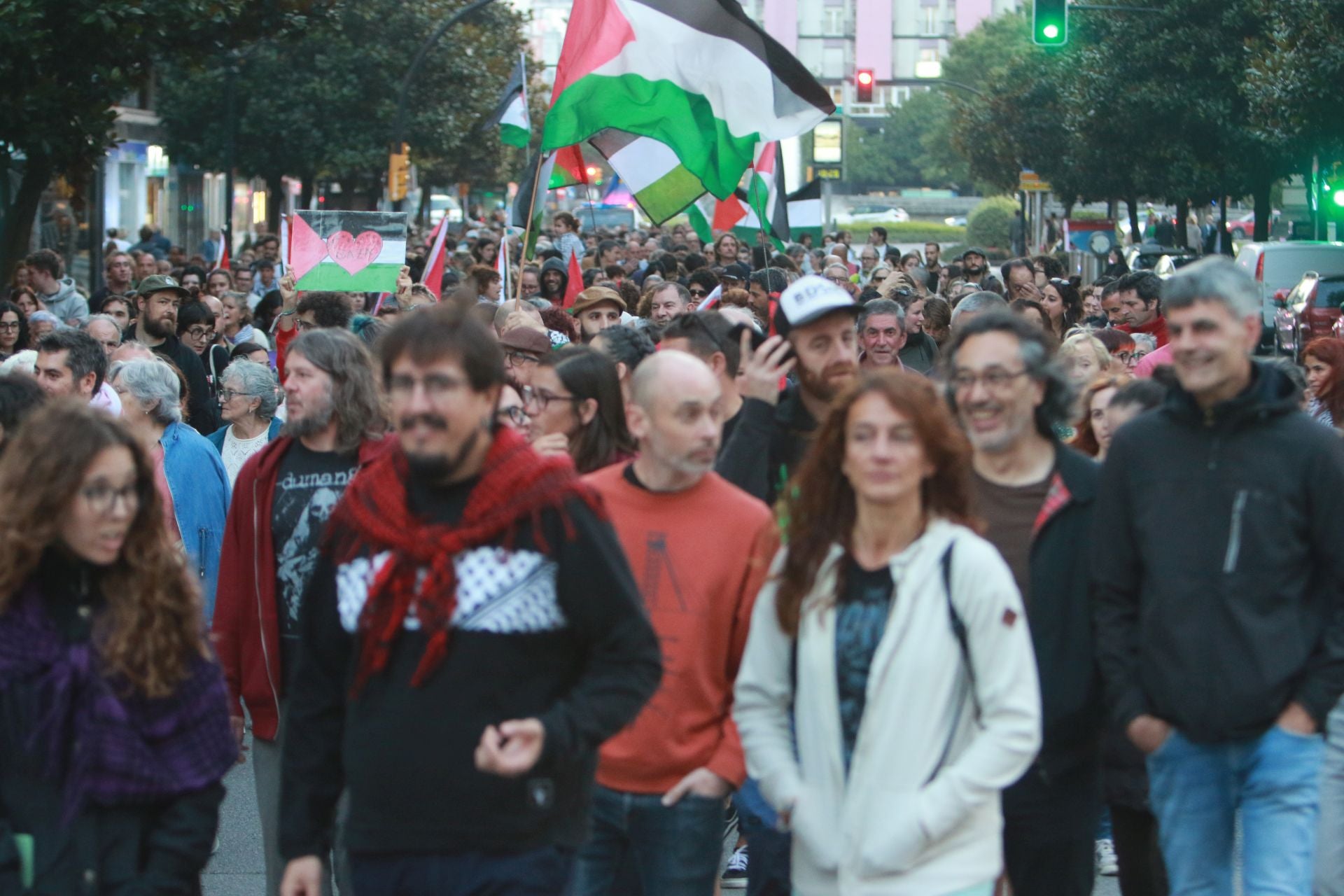 Manifestaciones en Asturias en defensa de Palestina