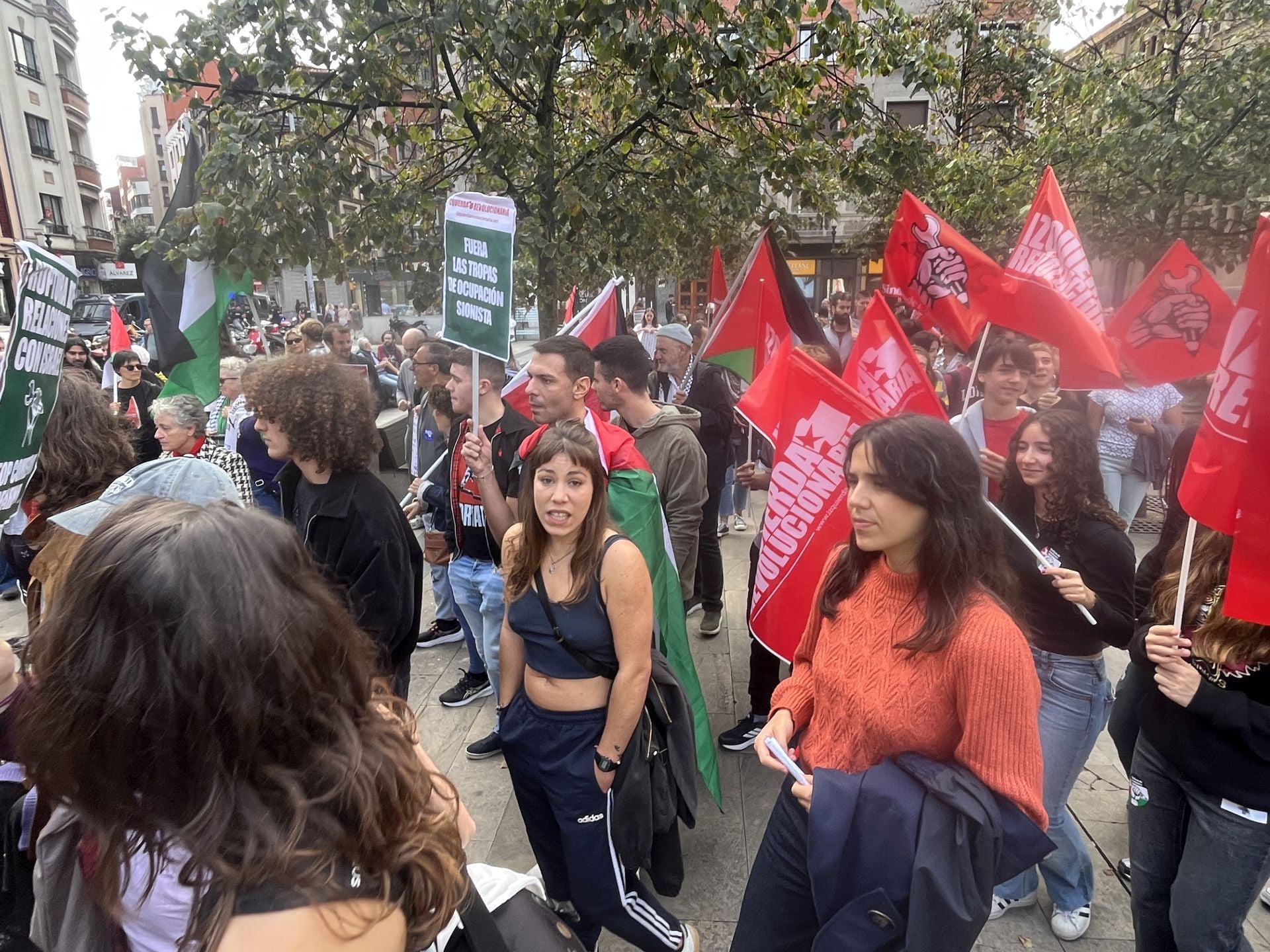 Manifestaciones en Asturias en apoyo al pueblo palestino y en protesta contra el «genocidio en Gaza»