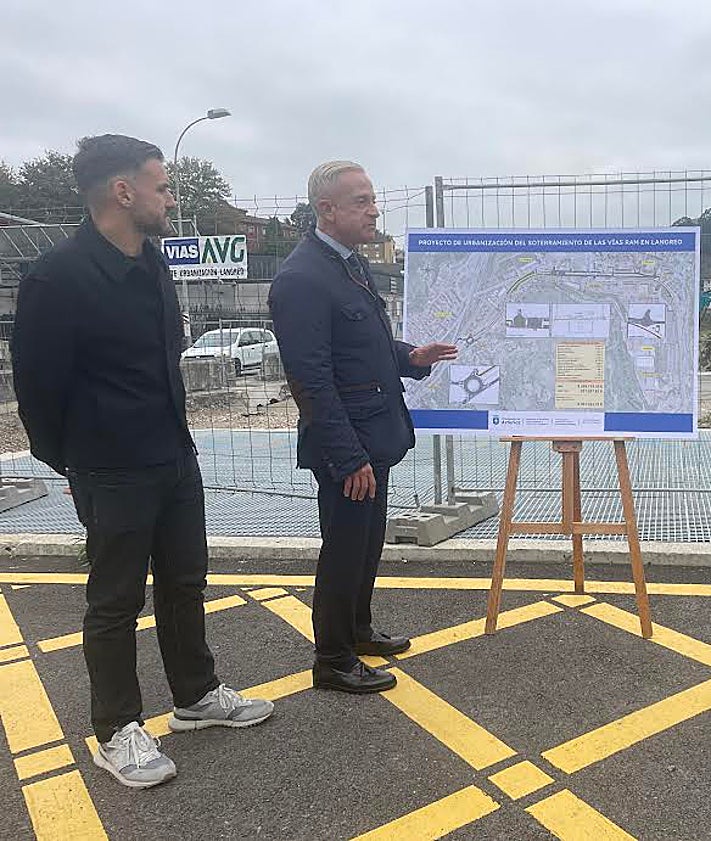 Imagen secundaria 2 - Iniciadas las obras de urbanización de los terrenos del soterramiento de Langreo, con dos millones más de presupuesto