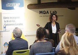 Ascen Moro Cordero habló de la normativa de la IA.