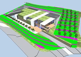 Maqueta-diseño de la que será la nueva conservera de El Viejo Pescador en Piedeloro, Carreño