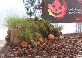 Decoración de otoño y Samaín en el Jardín Botánico de Gijón.